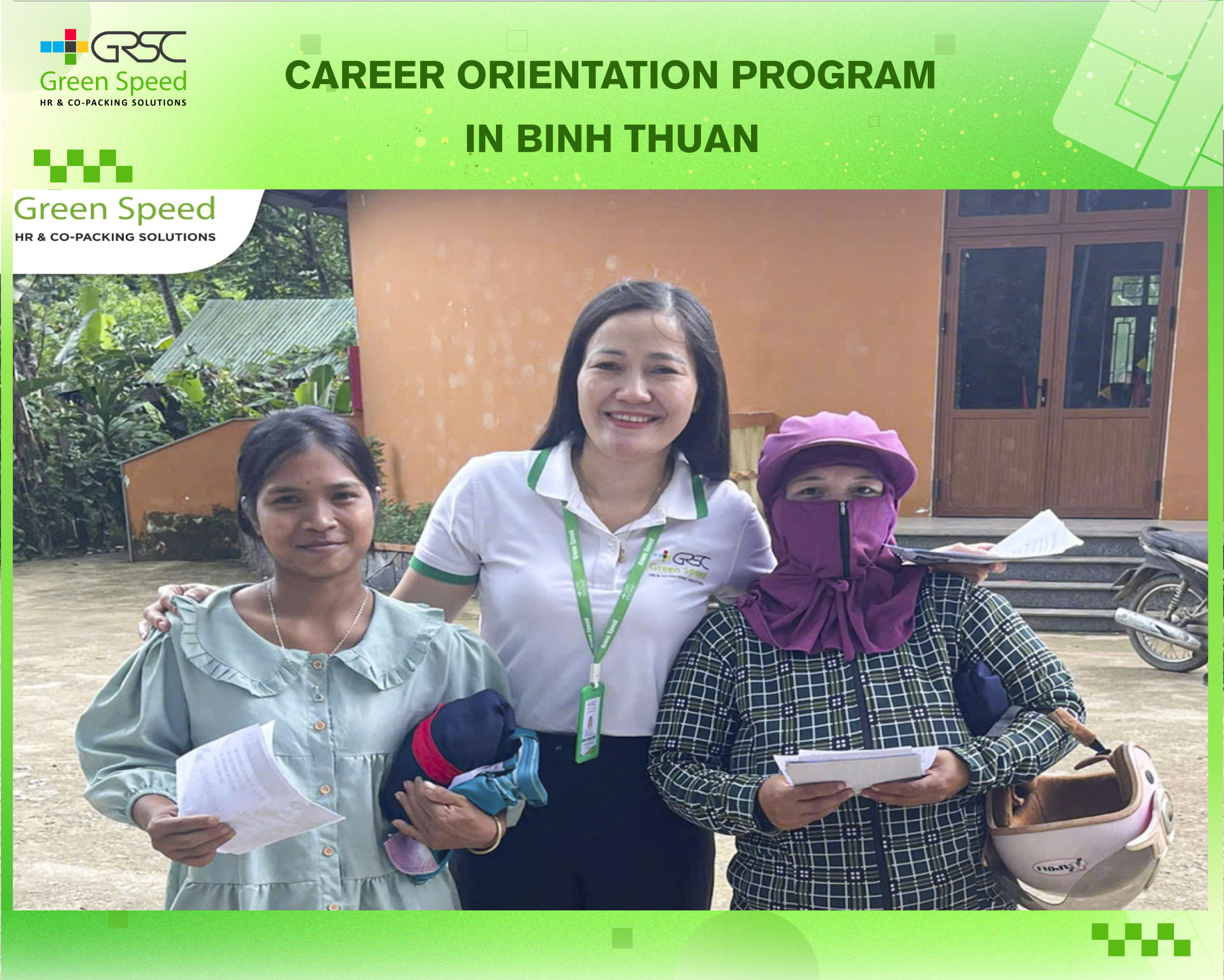Green Speed successfully hosts a career guidance program for residents of Đông Giang Commune, Bình Thuận Province